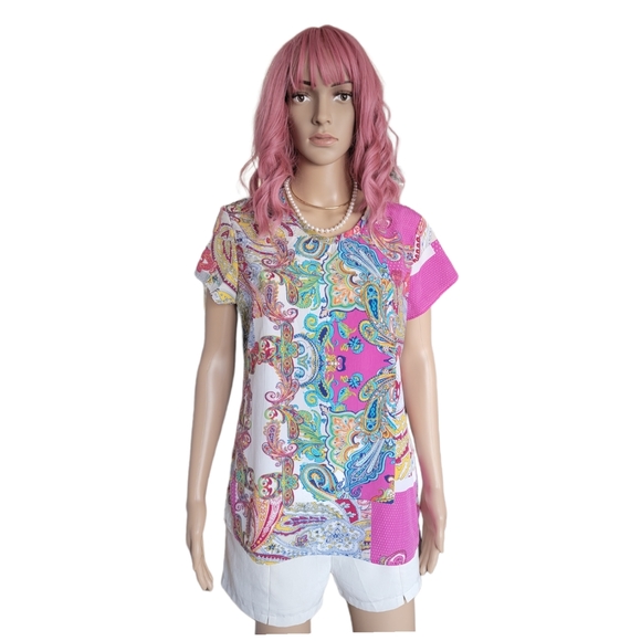 NORM THOMPSON BEAUTIFUL WOMEN'S BLOUSE SIZE SMALL Multicolored - Picture 3 of 17